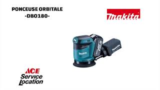 ASLTAHITI  Ponceuse Orbitale sans fil DBO180Z de Makita [upl. by Mitzie303]