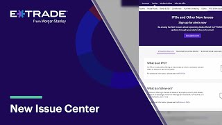 New Issue Center on etradecom [upl. by Namrej]