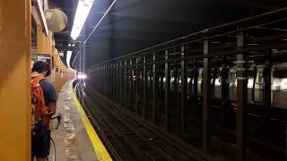 R46 A Train 6094 at Dyckman Street w middle rollsign displaying quotSquot [upl. by Benetta]