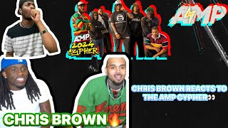 REACTION TO CHRIS BROWN RATES THE AMP CYPHER [upl. by Asilegna]