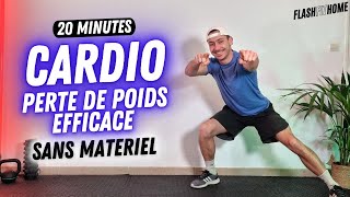 SÉANCE CARDIO À LA MAISON EN 20 MIN 🔥 SANS MATERIEL 🔥 TOUS NIVEAUX [upl. by Trent]