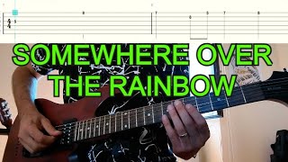 Somewhere over the rainbow  Main Theme  GUITAR TAB [upl. by Irpac]