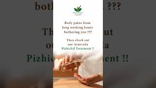 Pizhichil Kottakkal Ayurveda Therapy  Best for Arthritis Hypertension Paralysis  Ajman Dubai [upl. by Fineman299]