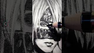 VKeiTober The Gazetteinktober drawing jrock visualkei vkei v系 shorts thegazette reita art [upl. by Adigirb]