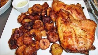 Délice africain poulet rôtis et plantain frit un duo qui va vous faire saliver [upl. by Anrym]