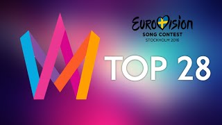 Melodifestivalen 2016  My top 28 [upl. by Kentigerma]