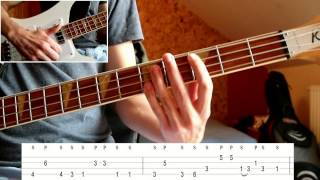 Bruno Mars  Treasure Bass Tutorial with TABS on screen [upl. by King151]