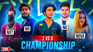 1v6 CHAMPIONSHIP ❤😈 FT DOPE SMOOTH ARISUDAN BADAL CLASSY TUFAN ⚓❗  NONSTOPLIVECLASSYFF [upl. by Nyrak]