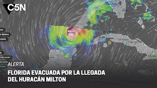 PREOCUPACIÓN así avanza el HURACÁN quotMILTONquot en FLORIDA [upl. by Ynaffat]