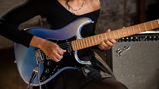 Fender 70th Anniversary American Ultra Stratocaster Amethyst  Demo and Overview with Taylor Gamble [upl. by Essenaj573]