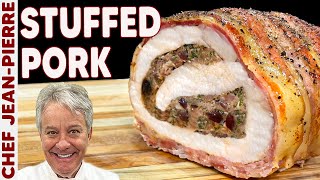 The Ultimate Pork Dinner Stuffed Pork Loin  Chef JeanPierre [upl. by Royal37]