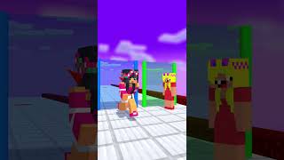 Love Run Aphmau And Noob Girls  Imagine Dragon minecraftanimation fypシ゚ minecraftshorts [upl. by Legnaros]