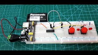 TTL Quad 2INPUT AND Gate IC  7408  Test   7408  اختبار دائرة بوابة الواو [upl. by Celina]