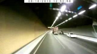 Truckies Burnley tunnel footage [upl. by Annahsat60]