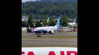 Boeing 737 MAX 10 First Flight From Renton Municipal Airport Flight information in the description [upl. by Aivatra]