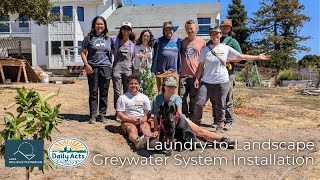 Laundry to Landscape Greywater Installation at Mustang Acres [upl. by Gunner]