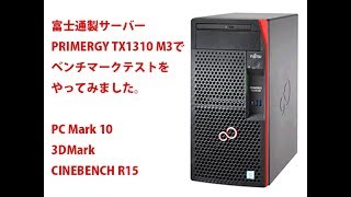 富士通サーバー PRIMERGY TX1310 M3（Pentium G4560モデルでベンチマークテストをやってみた（１） [upl. by Dylana]