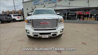 USED 2015 GMC SIERRA 2500HD AVAILABLE WIFI Denali at Autos of Texas USED 671913 [upl. by Sucramal397]