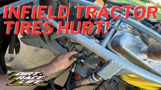 Crash Damage Assessment Them Infield Tractor Tires Are NOT Friendly [upl. by Ylrad]