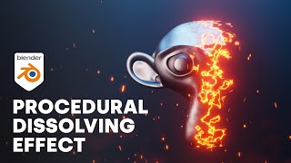 Procedural Dissolving Effect Blender Tutorial [upl. by Abott]