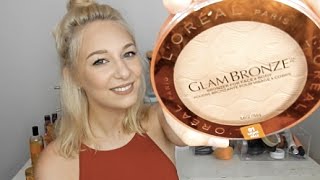 LOREAL GLAM BRONZE 01 LIGHT tryon amp mini review [upl. by Zohar]