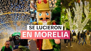 2 MILLONES de Foquitos Iluminan la Ciudad 🎄 Así Luce El Centro de Morelia [upl. by Nosretep73]