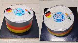 Customized Cassata Cake Travel Cake 🇮🇳to🇩🇪 happy journey cake Nimishas Smart Cooking [upl. by Imtiaz]