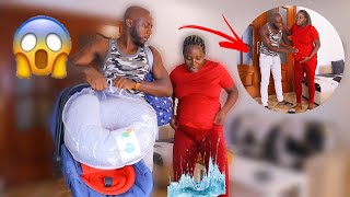 MY WATER BROKE  PRANK ON MY HUSBAND [upl. by Enaek]