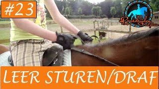 Paardrijden  Hoe leer je sturen en draven met je paard [upl. by Leraj]