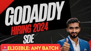 GoDaddy Biggest Hiring  TCS hiring 2024  Deloitte fresher hiring  OFF Campus Drive [upl. by Pandora]