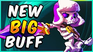 EVOLVED SKELETONS just got a MASSIVE BUFF 💀 — Clash Royale [upl. by Terrie]