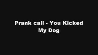 Prank Phone Call  You Kicked My Dog [upl. by Divan]