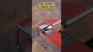 Lap joint in angle bar welding👨‍🏭 welding welder [upl. by Ratha]