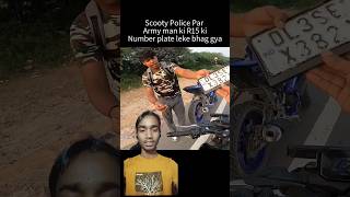 Police par Army Man ki R15 shorts reaction kawasaki bike motovlog rider [upl. by Nyltiak457]