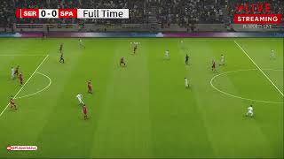 Serbia vs Spain  UEFA Nations League 2024  eFOOTBALL PES21 Gameplay PLSL 472 [upl. by Anik]