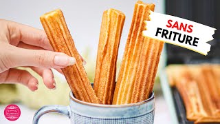 RECETTE FACILE DES CHURROS SANS FRITURE [upl. by Darrin]