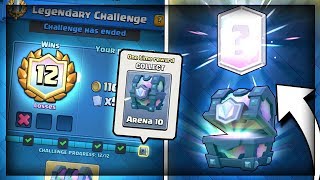 12 WIN LEGENDARY CHALLENGE DECK  Clash Royale [upl. by Zeb]