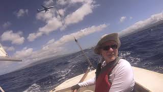 Open Ocean Sailing off of Hickam Harbor in a Rhodes 19 [upl. by Aznaed221]