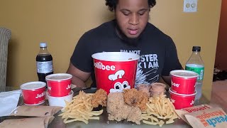 Jollibee Mukbang [upl. by Nosreffej]