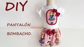 Pantalón bombacho Como hacer un pantalón bombacho para niños [upl. by Nalyt470]