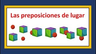 Las preposiciones de lugar en inglés  Prepositions of place [upl. by Marlin]