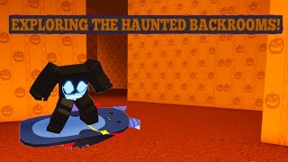 exploring the haunted backrooms HALLOWEEN EVENT PS99 [upl. by Ihdin]