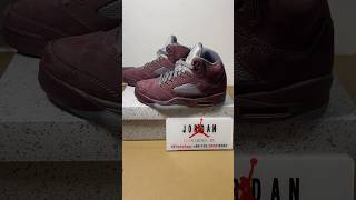 Air Jordan 5 Burgundy maroon  Luckshoes [upl. by Kotz984]