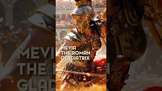 Ancient Romes Gladiatrix True Story of Mevia the Female Gladiator  historyshorts [upl. by Anitnahs]