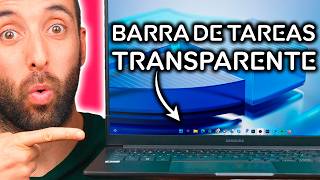 Cómo hacer la Barra de Tareas Transparente Windows 11 [upl. by Tutankhamen]