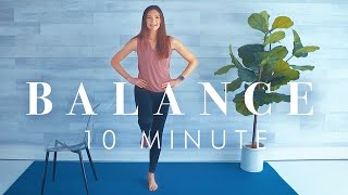 10 Exercises for Balance and Fall Prevention  Full Follow Along Workout [upl. by Notnarb]