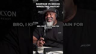 Shannon Briggs wrestling match vs Rampage  JAXXON PODCAST [upl. by Ahders]