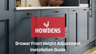 Drawer Front Height Adjustment Guide [upl. by Erle]