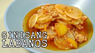 GINISANG LABANOS  KINAMATISANG LABANOS  SAUTED RADISH [upl. by Ruhtua]