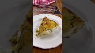 Omelette with zucchini and provolone easy delicious and save dinner  recipe in description [upl. by Yelich]